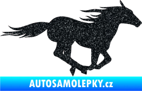 Samolepka Kůň 029 pravá Ultra Metalic černá
