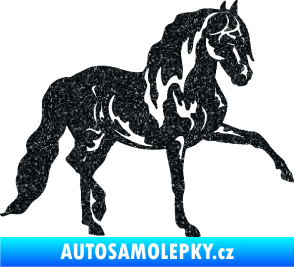 Samolepka Kůň 039 pravá Ultra Metalic černá