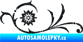 Samolepka Květina dekor 040 levá Ultra Metalic černá