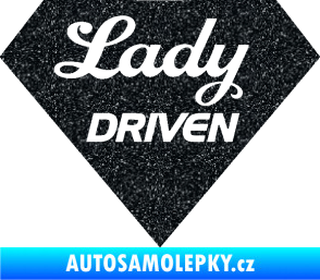 Samolepka Lady driven diamant Ultra Metalic černá