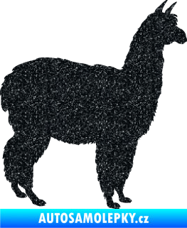 Samolepka Lama 002 pravá alpaka Ultra Metalic černá
