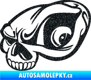 Samolepka Lebka 018 levá Ultra Metalic černá