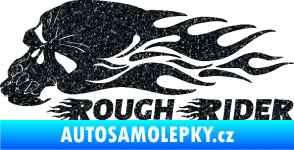 Samolepka Lebka 051 levá rough rider Ultra Metalic černá