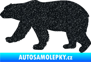 Samolepka Lední medvěd 002 levá Ultra Metalic černá