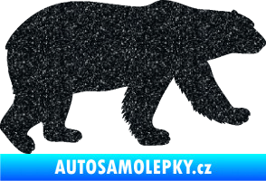 Samolepka Lední medvěd 002 pravá Ultra Metalic černá