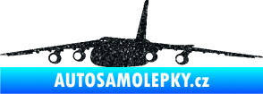 Samolepka Letadlo 015 levá Ultra Metalic černá