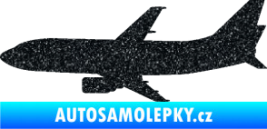 Samolepka Letadlo 019 levá Boeing 737 Ultra Metalic černá