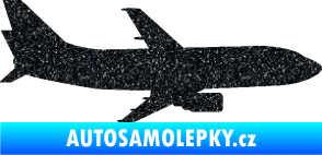 Samolepka Letadlo 019 pravá Boeing 737 Ultra Metalic černá
