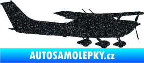 Samolepka Letadlo 021 pravá Cessna 182 Ultra Metalic černá