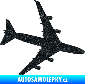 Samolepka letadlo 023 pravá Jumbo Jet Ultra Metalic černá