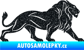 Samolepka Lev 007 pravá Ultra Metalic černá