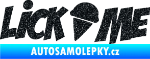 Samolepka Lick me nápis Ultra Metalic černá