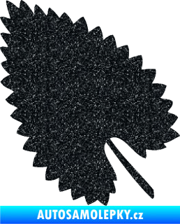 Samolepka List 001 levá Ultra Metalic černá