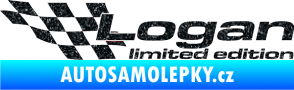 Samolepka Logan limited edition levá Ultra Metalic černá
