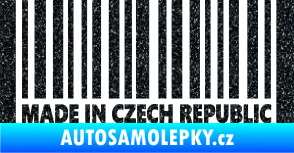 Samolepka Made in Czech republic čárový kód Ultra Metalic černá