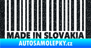 Samolepka Made in Slovakia čárový kód Ultra Metalic černá