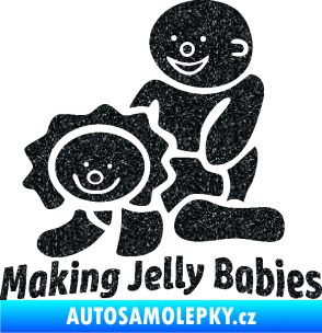 Samolepka Making jelly babies Ultra Metalic černá