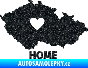 Samolepka Mapa České republiky 004 home Ultra Metalic černá