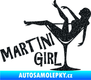 Samolepka Martini girl Ultra Metalic černá