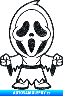 Samolepka Maska 002 pravá vřískot Ultra Metalic černá
