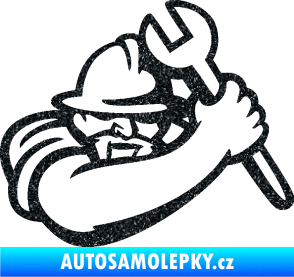 Samolepka Mechanik 001 pravá Ultra Metalic černá