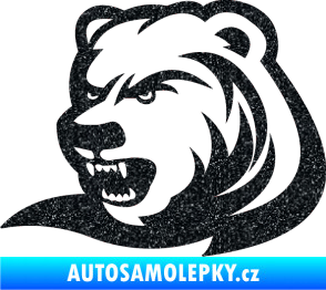 Samolepka Medvěd 001 levá Ultra Metalic černá