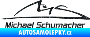 Samolepka Michael Schumacher 002 Ultra Metalic černá