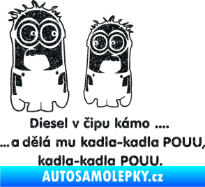 Samolepka Mimoňi Ultra Metalic černá