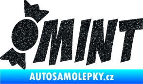 Samolepka Mint bonbón Ultra Metalic černá