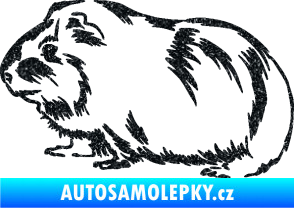 Samolepka Morče 002 levá Ultra Metalic černá