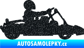 Samolepka Motokára 001 pravá Ultra Metalic černá