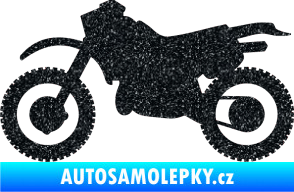 Samolepka Motorka 003 levá Ultra Metalic černá