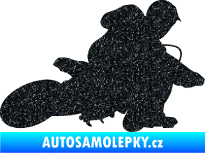 Samolepka Motorka 005 pravá motokros Ultra Metalic černá