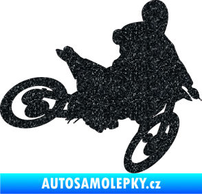 Samolepka Motorka 034 pravá motokros Ultra Metalic černá