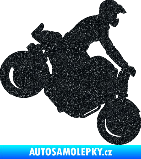 Samolepka Motorka 044 pravá motokros Ultra Metalic černá