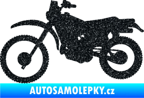 Samolepka Motorka 046 levá Ultra Metalic černá