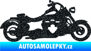 Samolepka Motorka 056 pravá Ultra Metalic černá