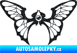 Samolepka Motýl 001 levá Ultra Metalic černá