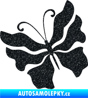 Samolepka Motýl 003 levá Ultra Metalic černá