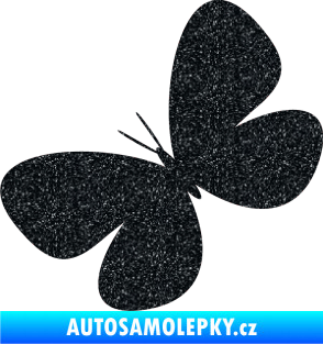 Samolepka Motýl 005 levá Ultra Metalic černá