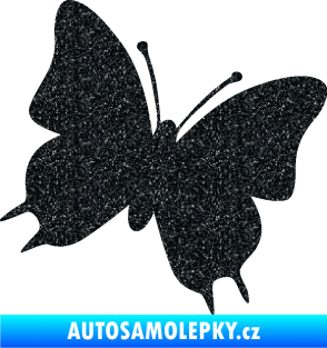 Samolepka Motýl 007 pravá Ultra Metalic černá