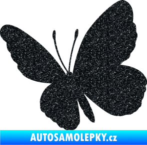Samolepka Motýl 009 levá Ultra Metalic černá
