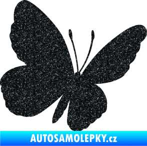 Samolepka Motýl 009 pravá Ultra Metalic černá