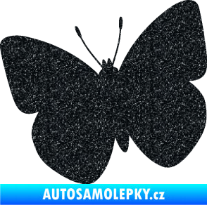 Samolepka Motýl 011 levá Ultra Metalic černá