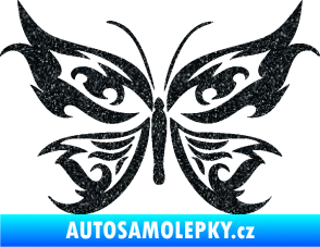 Samolepka Motýl 012 Ultra Metalic černá