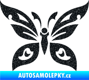 Samolepka Motýl 014 Ultra Metalic černá