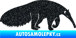 Samolepka Mravenečník 001 pravá Ultra Metalic černá