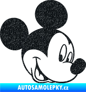 Samolepka Myšák Mickey 001 pravá Ultra Metalic černá