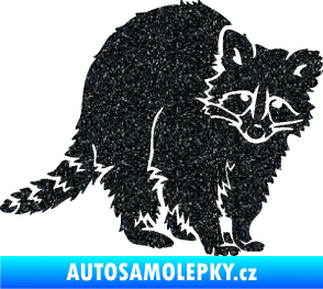 Samolepka Mýval 002 pravá Ultra Metalic černá
