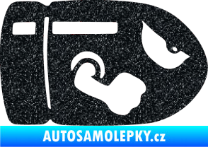 Samolepka Náboj 001 pravá Ultra Metalic černá